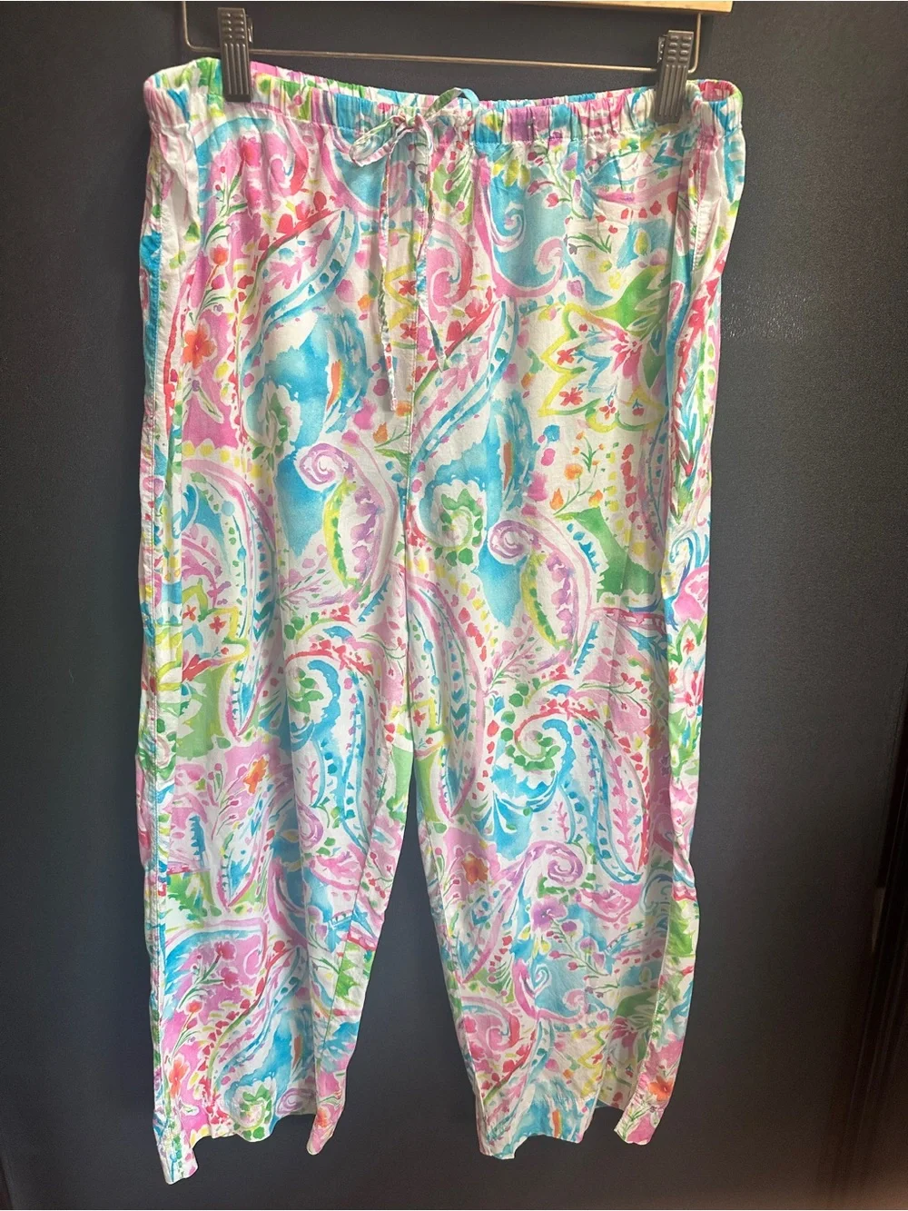 Lauren by Ralph Lauren Women's Multicolor Paisley Pajama Set - Pink & Blue
